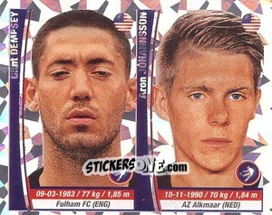 Cromo Clint Dempsey/ Aron Johannsson - Copa Mundial Brasil 2014 n. 390p - Navarrete