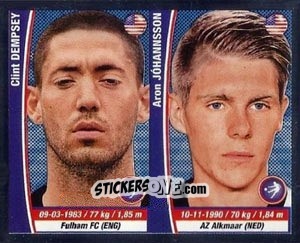Cromo Clint Dempsey/ Aron Johannsson - Copa Mundial Brasil 2014 n. 390r - Navarrete