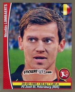 Sticker Nicolas Lombaerts - Copa Mundial Brasil 2014 n. 396 - Navarrete