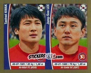 Figurina Taehwi Kwak/ Jung-Soo Lee - Copa Mundial Brasil 2014 n. 438 - Navarrete