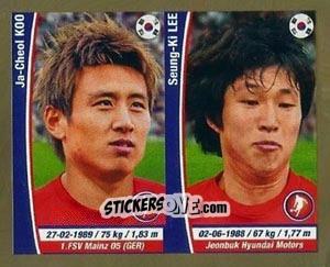 Figurina Ja-Cheol Koo/ Seung-Ki Lee - Copa Mundial Brasil 2014 n. 441 - Navarrete