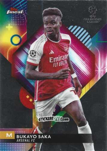 Figurina Bukayo Saka - Finest UEFA Club Competitions 2023-2024
 n. 10 - Topps