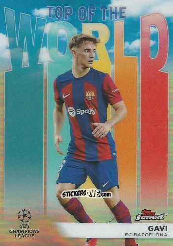 Sticker Gavi - Finest UEFA Club Competitions 2023-2024
 n. TW-2 - Topps