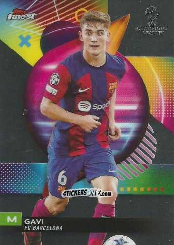 Sticker Gavi - Finest UEFA Club Competitions 2023-2024
 n. 110 - Topps