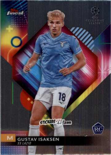 Figurina Gustav Isaksen - Finest UEFA Club Competitions 2023-2024
 n. 140 - Topps
