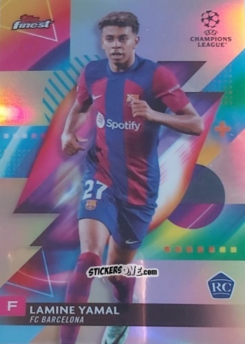Figurina Lamine Yamal - Finest UEFA Club Competitions 2023-2024
 n. 50 - Topps