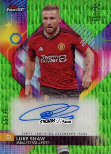 Sticker Luke Shaw - Finest UEFA Club Competitions 2023-2024
 n. A-SH - Topps