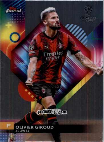 Figurina Olivier Giroud - Finest UEFA Club Competitions 2023-2024
 n. 141 - Topps