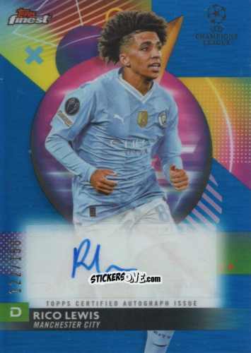 Cromo Rico Lewis - Finest UEFA Club Competitions 2023-2024
 n. A-RC - Topps