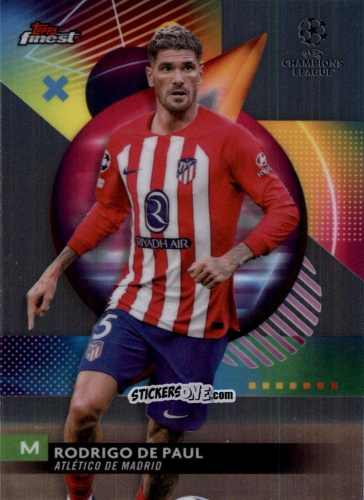Figurina Rodrigo de Paul - Finest UEFA Club Competitions 2023-2024
 n. 136 - Topps