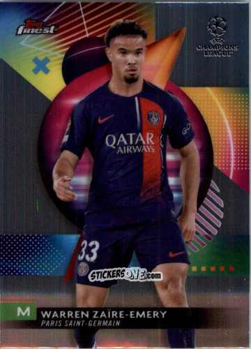 Sticker Warren Zaire-Emery - Finest UEFA Club Competitions 2023-2024
 n. 81 - Topps