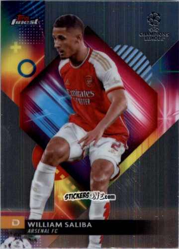 Sticker William Saliba - Finest UEFA Club Competitions 2023-2024
 n. 39 - Topps
