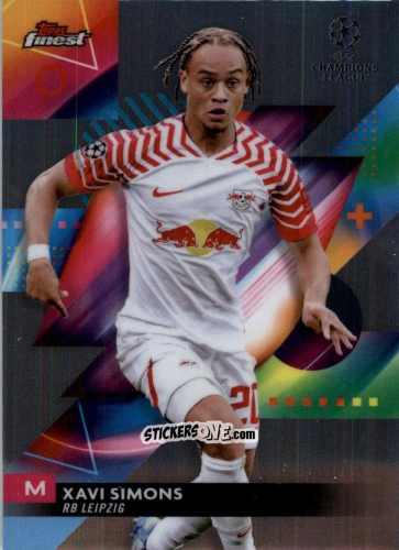 Figurina Xavi Simons - Finest UEFA Club Competitions 2023-2024
 n. 142 - Topps