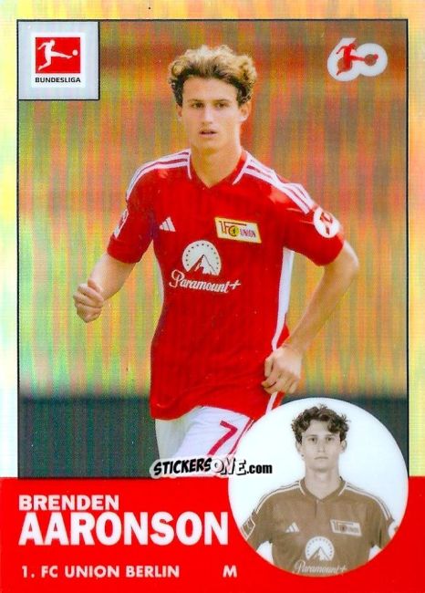 Sticker Brenden Aaronson - Bundesliga Chrome 2023-2024
 n. TAN-4 - Topps