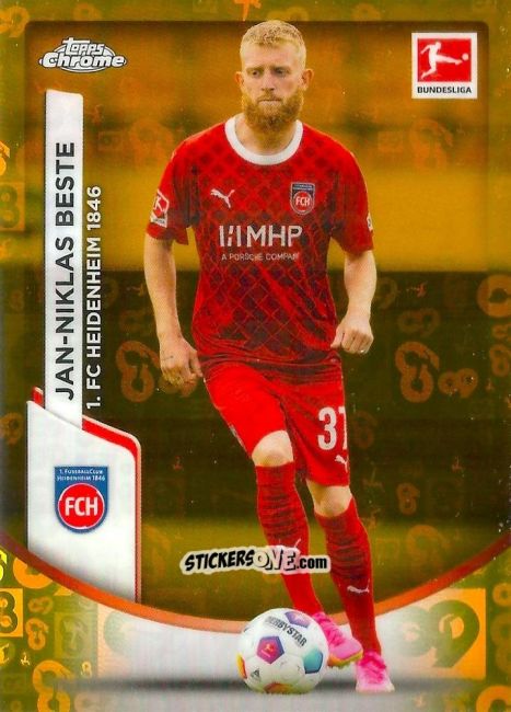 Sticker Jan-Niklas Beste - Bundesliga Chrome 2023-2024
 n. 43 - Topps