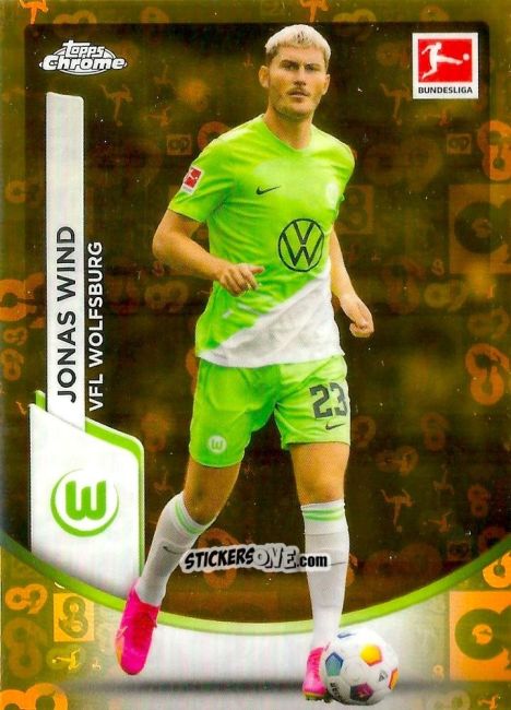 Sticker Jonas Wind - Bundesliga Chrome 2023-2024
 n. 100 - Topps