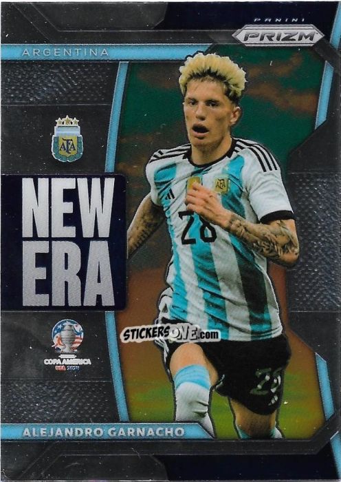 Figurina Alejandro Garnacho - Prizm Copa America 2023-2024
 n. NE40 - Panini