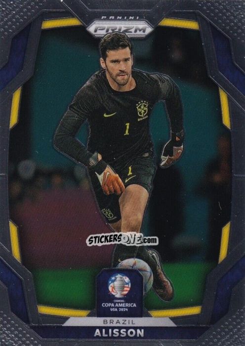 Cromo Alisson Becker - Prizm Copa America 2023-2024
 n. 25 - Panini