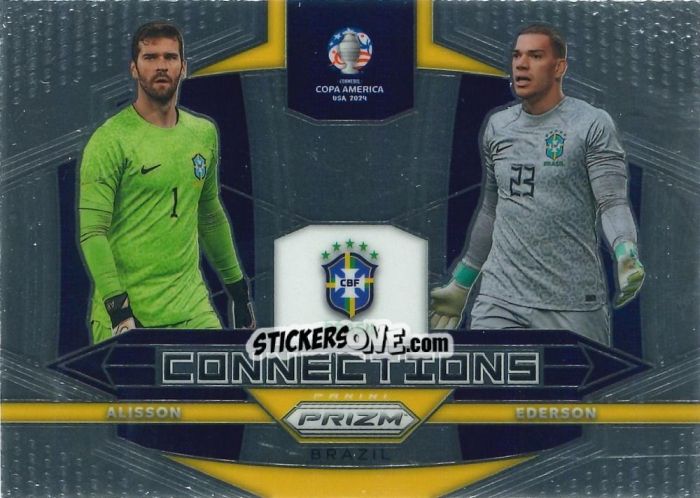 Figurina Alisson Becker / Ederson / Ederson - Prizm Copa America 2023-2024
 n. C15 - Panini