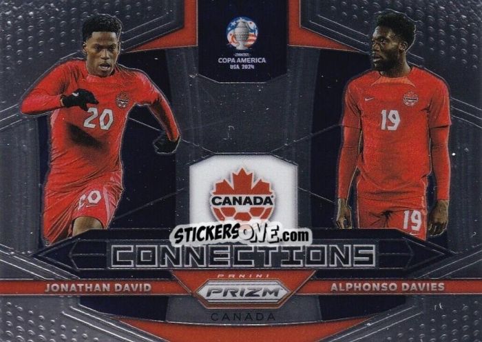 Cromo Alphonso Davies / Jonathan David - Prizm Copa America 2023-2024
 n. C4 - Panini