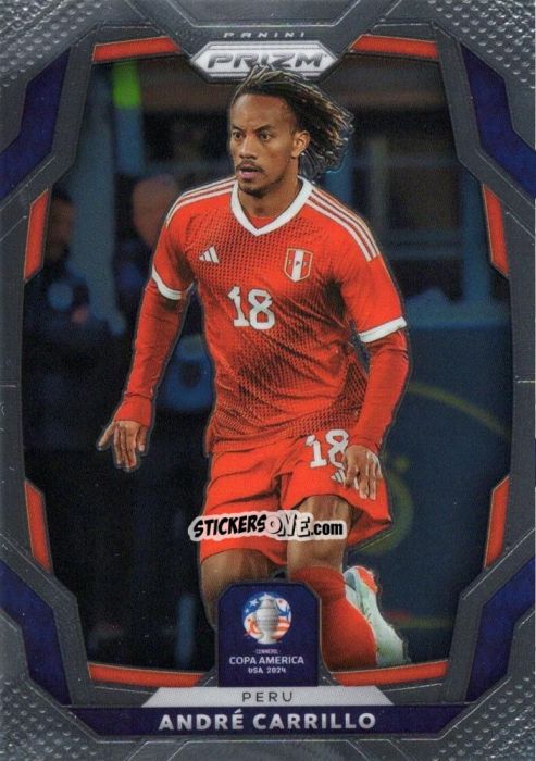 Sticker Andre Carrillo - Prizm Copa America 2023-2024
 n. 90 - Panini