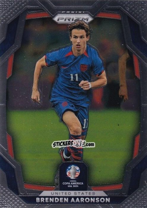 Sticker Brenden Aaronson - Prizm Copa America 2023-2024
 n. 160 - Panini