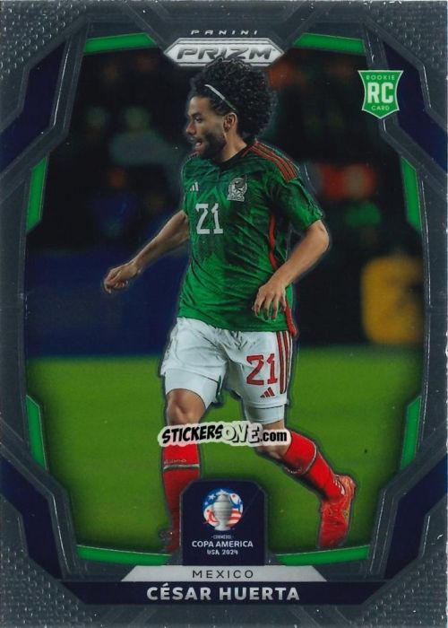 Cromo Cesar Huerta - Prizm Copa America 2023-2024
 n. 139 - Panini
