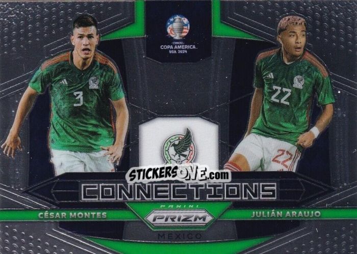 Sticker Cesar Montes / Julian Araujo - Prizm Copa America 2023-2024
 n. C18 - Panini