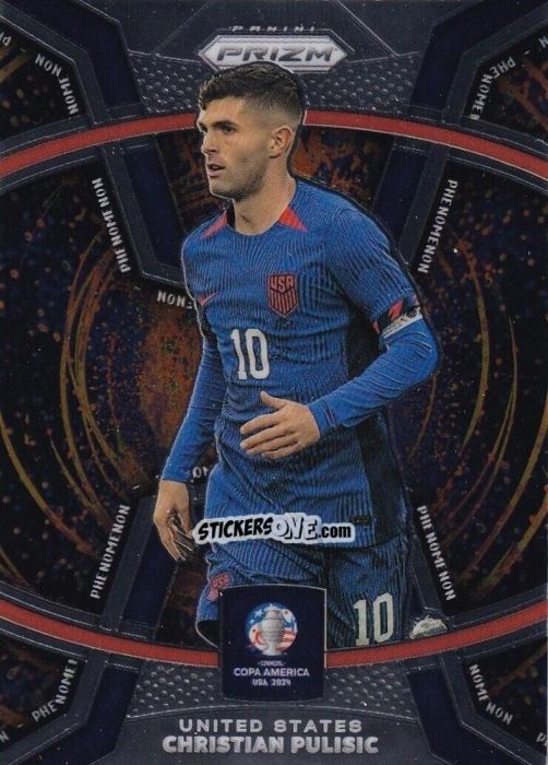 Cromo Christian Pulisic - Prizm Copa America 2023-2024
 n. P16 - Panini