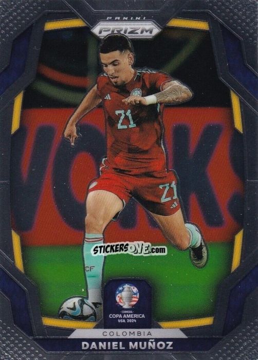 Sticker Daniel Munoz - Prizm Copa America 2023-2024
 n. 61 - Panini