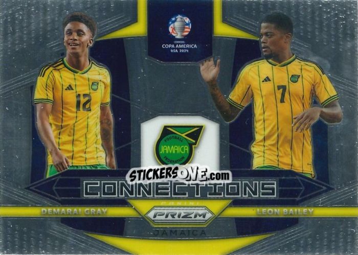 Sticker Demarai Gray / Leon Bailey - Prizm Copa America 2023-2024
 n. C20 - Panini