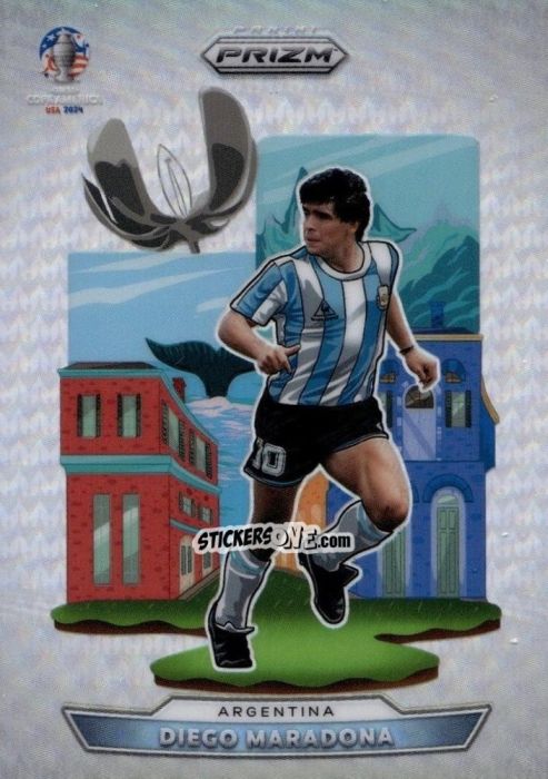 Cromo Diego Maradona - Prizm Copa America 2023-2024
 n. NL8 - Panini