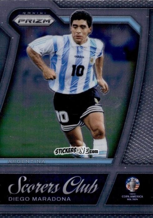 Cromo Diego Maradona - Prizm Copa America 2023-2024
 n. SC29 - Panini
