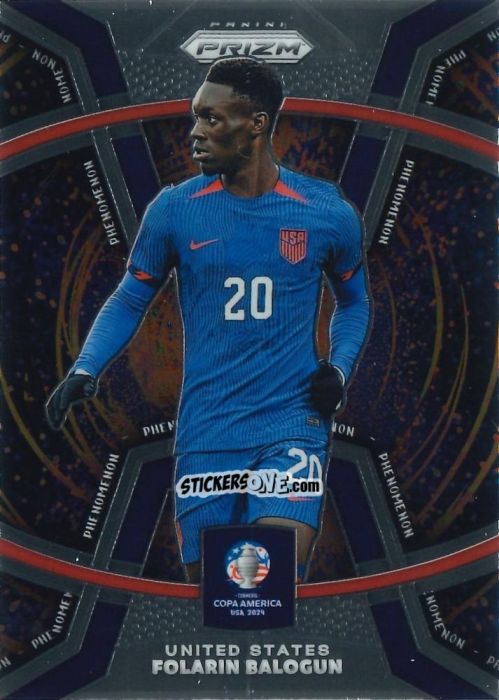 Figurina Folarin Balogun - Prizm Copa America 2023-2024
 n. P33 - Panini