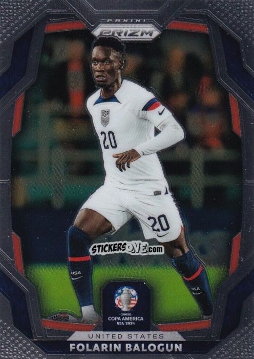 Figurina Folarin Balogun - Prizm Copa America 2023-2024
 n. 154 - Panini
