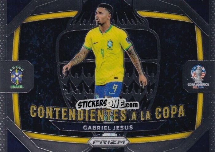 Figurina Gabriel Jesus - Prizm Copa America 2023-2024
 n. CC27 - Panini