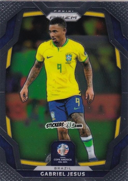 Figurina Gabriel Jesus - Prizm Copa America 2023-2024
 n. 37 - Panini