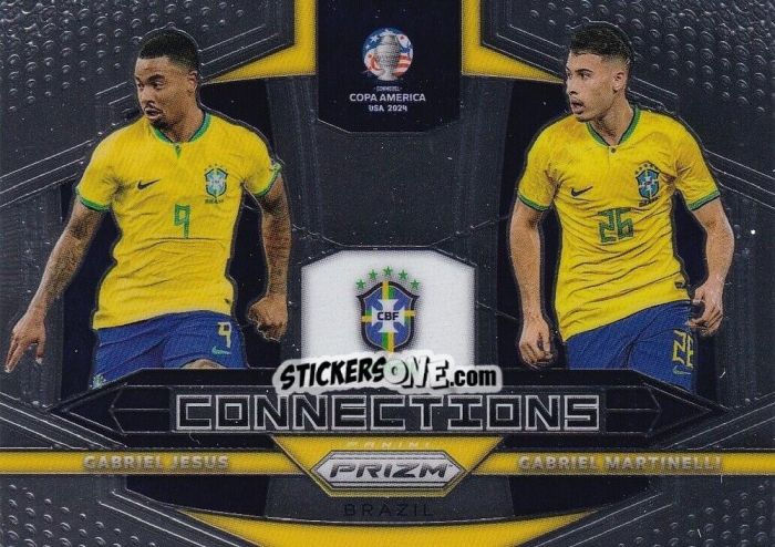 Figurina Gabriel Jesus / Gabriel Martinelli - Prizm Copa America 2023-2024
 n. C3 - Panini