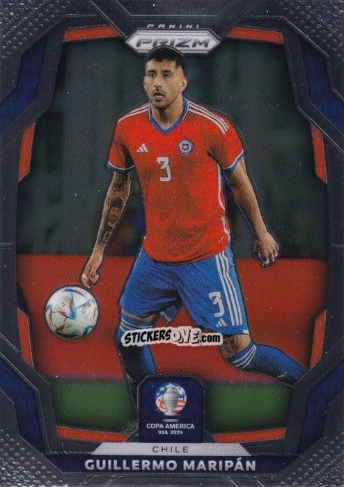 Cromo Guillermo Maripan - Prizm Copa America 2023-2024
 n. 47 - Panini