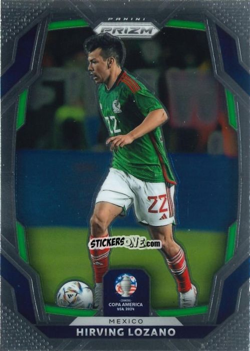 Cromo Hirving Lozano - Prizm Copa America 2023-2024
 n. 131 - Panini