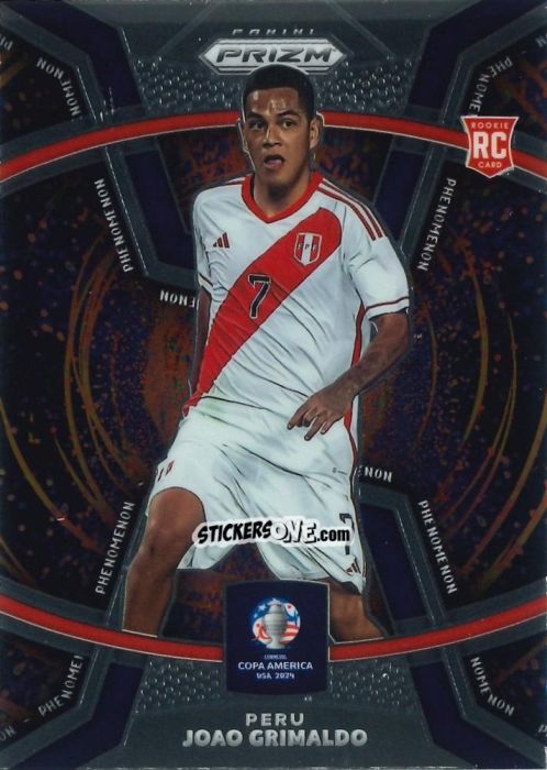 Sticker Joao Grimaldo - Prizm Copa America 2023-2024
 n. P35 - Panini