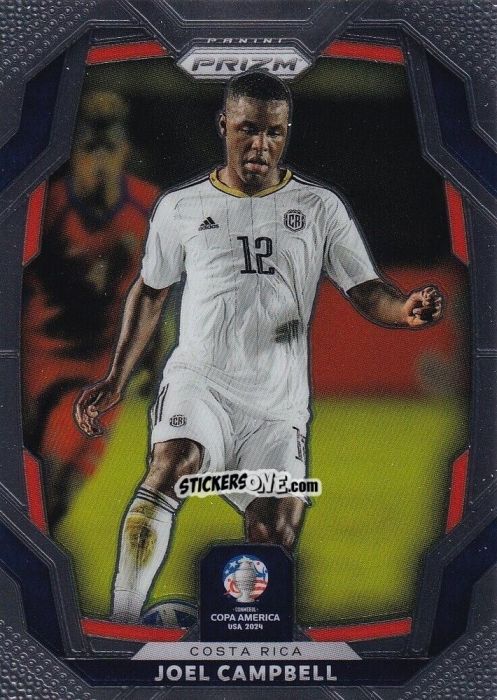 Cromo Joel Campbell - Prizm Copa America 2023-2024
 n. 180 - Panini