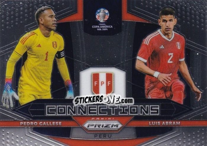 Sticker Luis Abram / Pedro Gallese - Prizm Copa America 2023-2024
 n. C28 - Panini