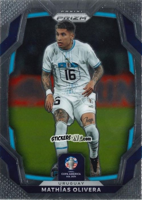 Figurina Mathias Olivera - Prizm Copa America 2023-2024
 n. 106 - Panini