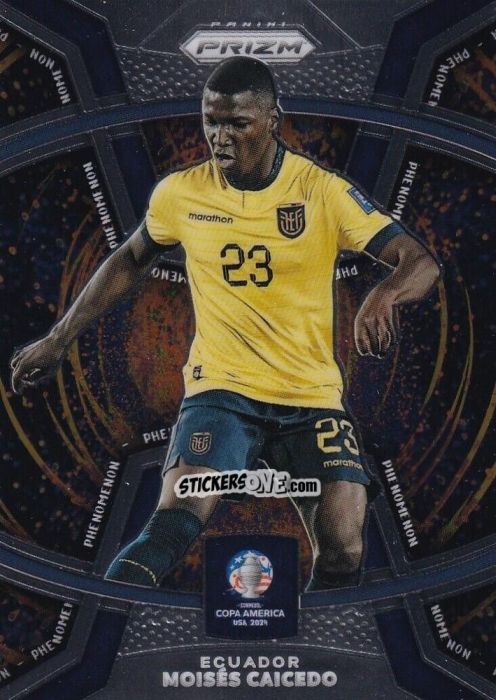 Cromo Moises Caicedo - Prizm Copa America 2023-2024
 n. P20 - Panini
