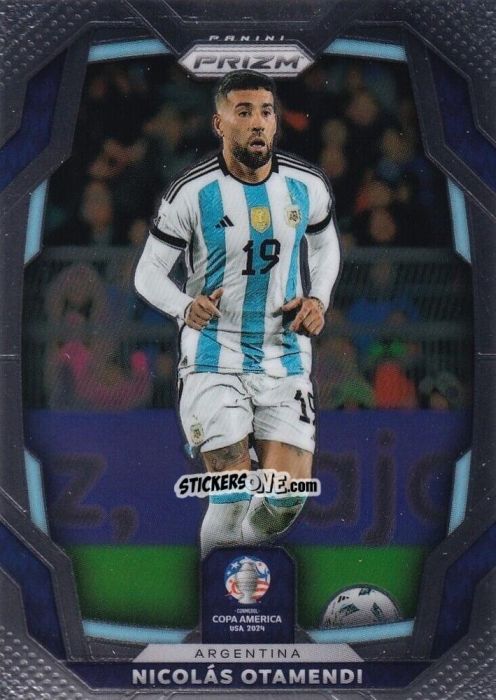 Figurina Nicolas Otamendi - Prizm Copa America 2023-2024
 n. 14 - Panini