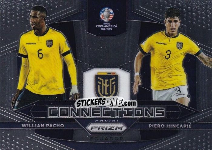 Sticker Piero Hincapie / Willian Pacho - Prizm Copa America 2023-2024
 n. C8 - Panini