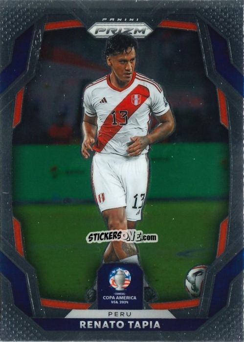 Sticker Renato Tapia - Prizm Copa America 2023-2024
 n. 86 - Panini