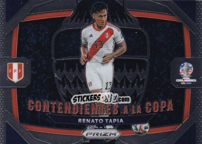 Sticker Renato Tapia - Prizm Copa America 2023-2024
 n. CC28 - Panini