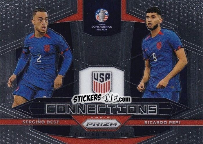 Figurina Ricardo Pepi / Sergino Dest - Prizm Copa America 2023-2024
 n. C16 - Panini